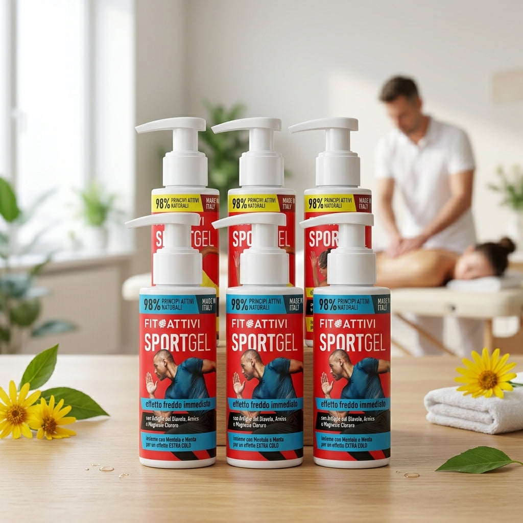Pacchetto LARGE SportGel Freddo + Caldo 100 ml | 6 Gel Professionali Fitoattivi