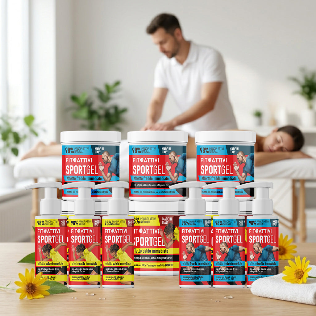 Pacchetto XXL SportGel Freddo + Caldo 100 ml/500 ml | 12 Gel Professionali Fitoattivi