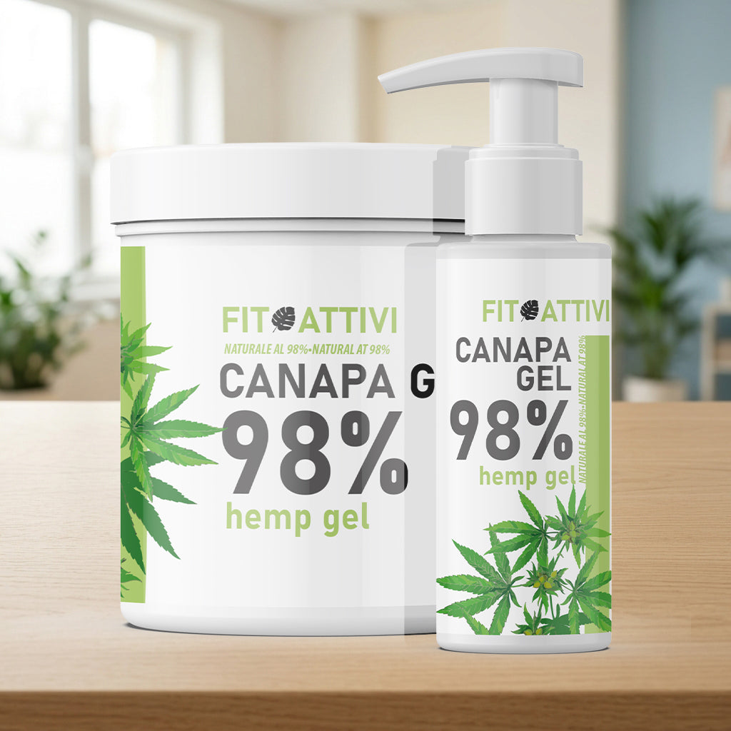 Canapa Gel 98% 100 ml/550 ml | Gel Canapa Fitoattivi
