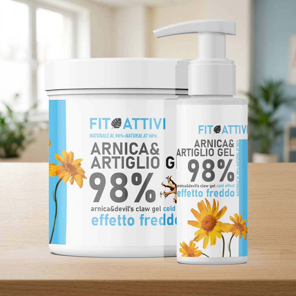 Arnica Gel 98% Effetto Freddo 100 ml/550 ml | Gel Arnica Fitoattivi