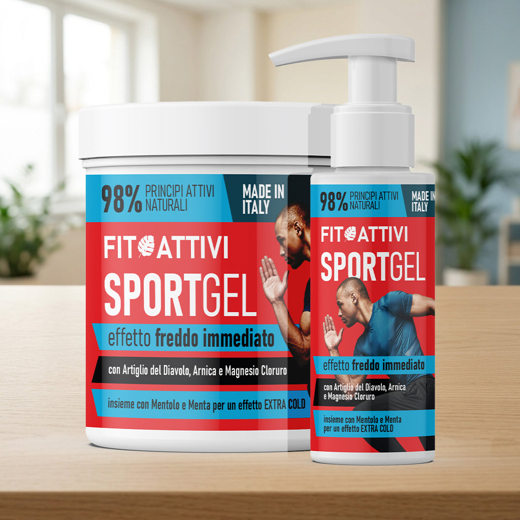 SportGel 98% Effetto Freddo 100 ml/500 ml | Gel Arnica Fitoattivi